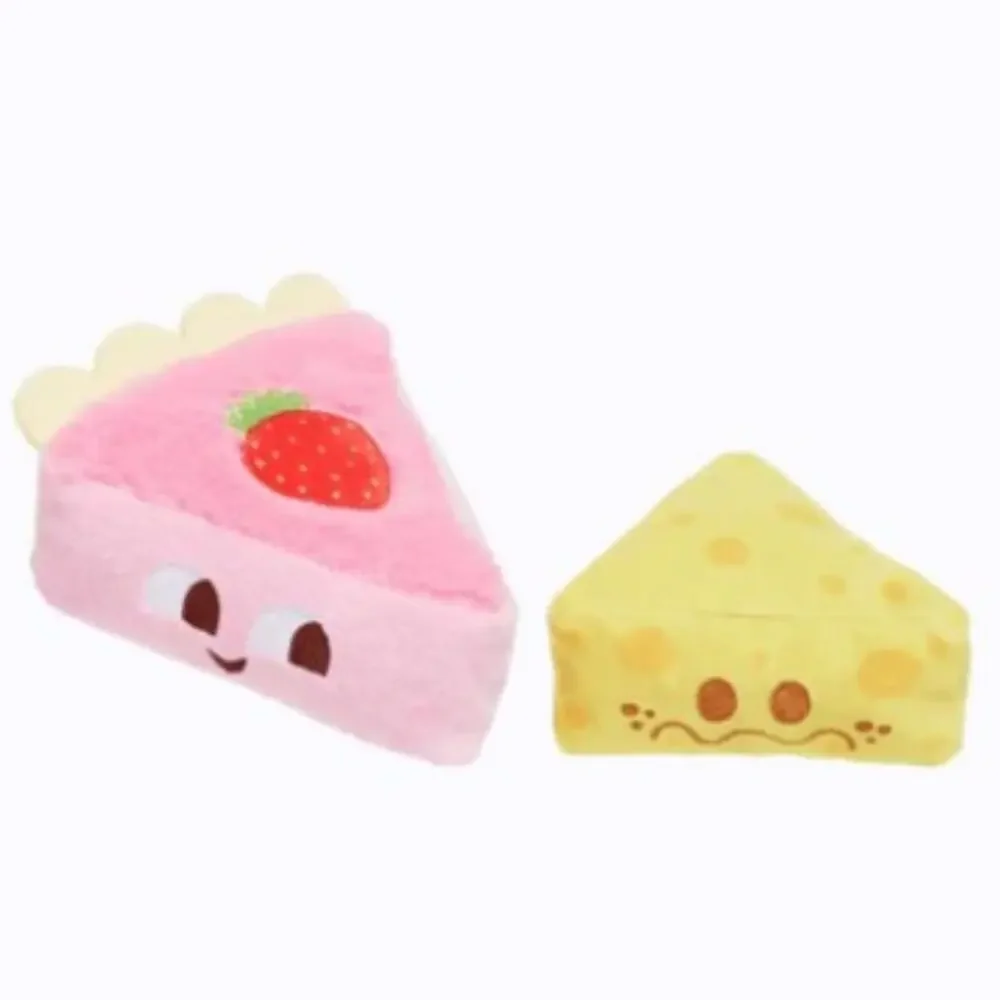 Bark Straw Betty Cheesecake Slice Dog Toy Hidden Toy NWT